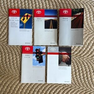 Toyota RAV4 2016 Owners Manual Set 5 Book Set Warranty Entune System Guide